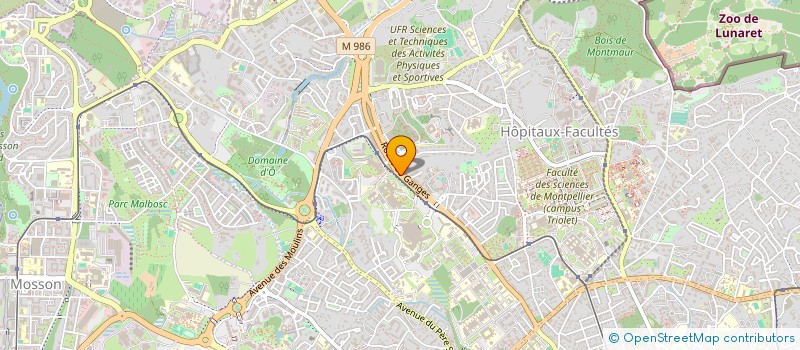 localisation de l'entreprise ALEX  MONTPELLIER