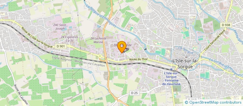 localisation de l'entreprise ALEX ASSISTANCE DEPANNAGE à L'ISLE-SUR-LA-SORGUE