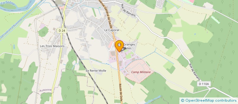 localisation de l'entreprise ALEX AUTO à AUXONNE