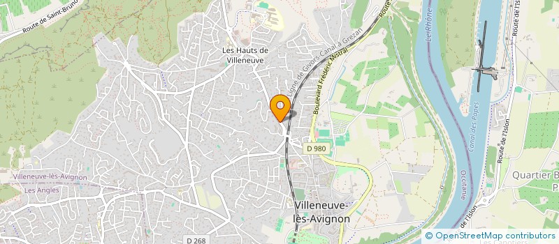 localisation de l'entreprise ALEX B.  VILLENEUVE-LES-AVIGNON