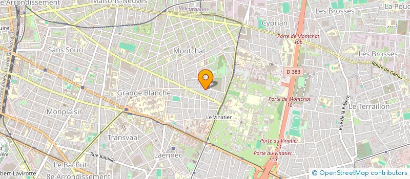 localisation de l'entreprise ALEX. B.  LYON