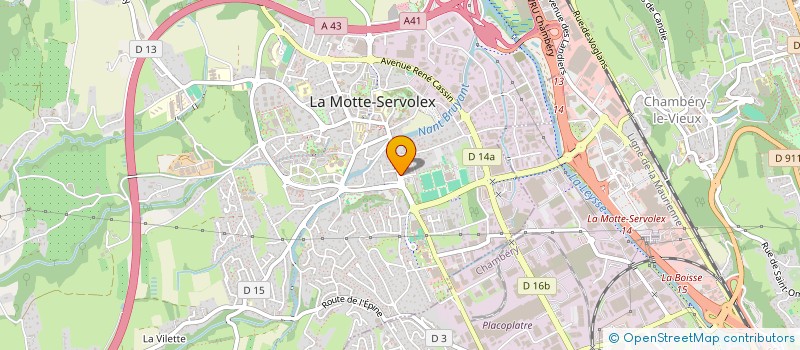 localisation de l'entreprise ALEX B. PROD  CHAMBERY