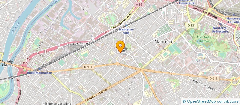 localisation de l'entreprise ALEX B.SPORTS  NANTERRE