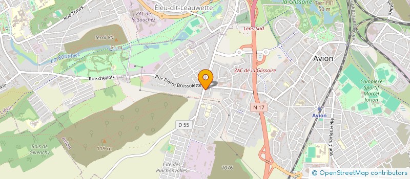 localisation de l'entreprise ALEX-BATI 62 à AVION