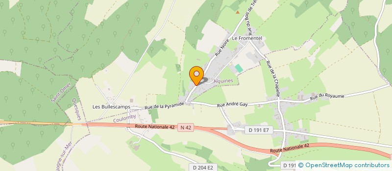 localisation de l'entreprise ALEX BOIS  ALQUINES