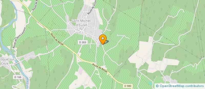 localisation de l'entreprise ALEX BROUSSE  SAINT-MICHEL-D'EUZET