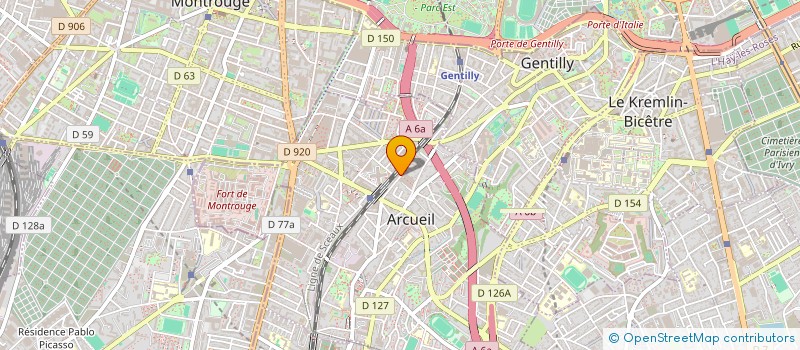 localisation de l'entreprise ALEX BTP  ARCUEIL