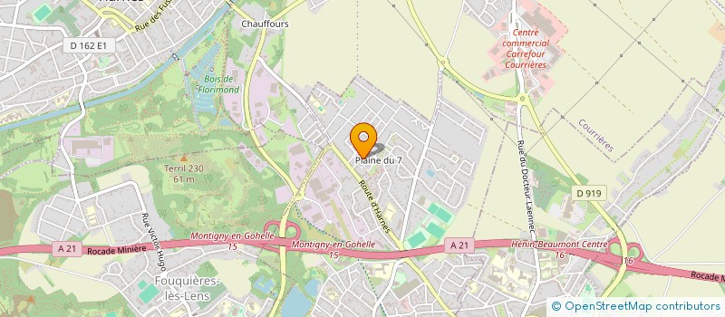 localisation de l'entreprise ALEX'CARS à MONTIGNY-EN-GOHELLE