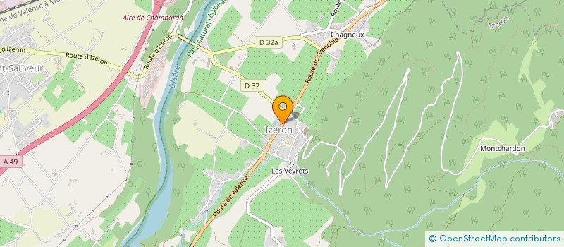 localisation de l'entreprise ALEX CHARPENTE  IZERON