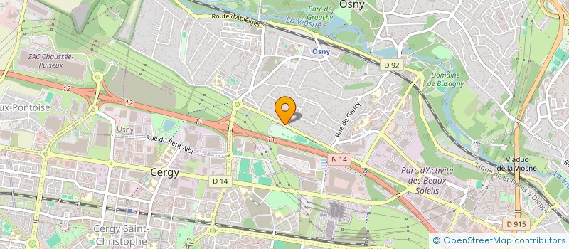 localisation de l'entreprise ALEX CHAUFFEUR PRESTIGE  OSNY