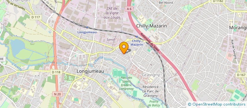 localisation de l'entreprise ALEX ELEC  CHILLY-MAZARIN