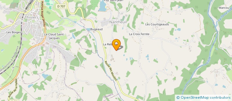 localisation de l'entreprise ALEX ELECTRICITE  SAINT-JORY-DE-CHALAIS