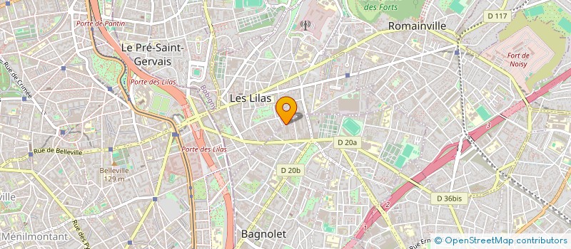 localisation de l'entreprise ALEX IMMO à BAGNOLET