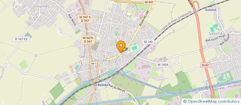 localisation de l'entreprise ALEX INVEST  LA BASSEE