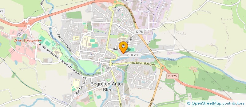 localisation de l'entreprise ALEX INVEST à SEGRE-EN-ANJOU BLEU