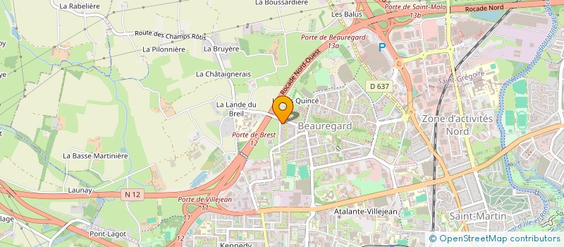 localisation de l'entreprise ALEX INVEST  RENNES