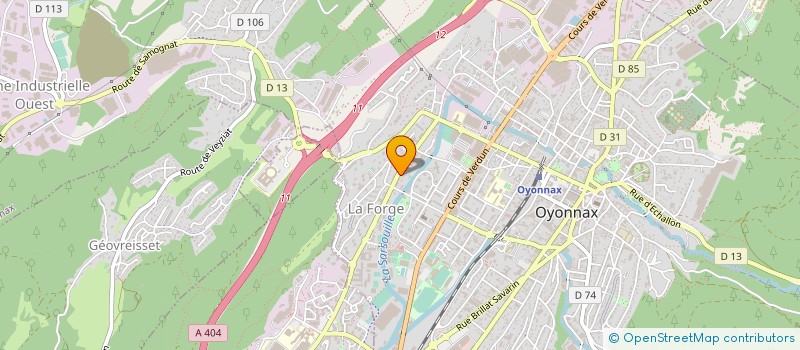 localisation de l'entreprise ALEX ' KIMOS à OYONNAX