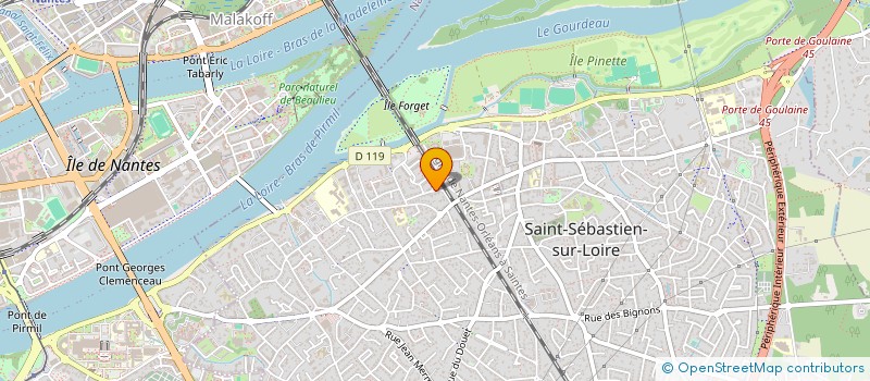 localisation de l'entreprise ALEX MORET  SAINT-SEBASTIEN-SUR-LOIRE