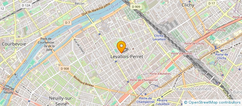 localisation de l'entreprise ALEX NICOLS à LEVALLOIS-PERRET