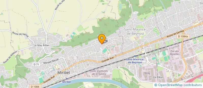 localisation de l'entreprise ALEX NOIR HOLDING  MIRIBEL