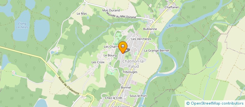 localisation de l'entreprise ALEX PEINTURE à CHATILLON-LA-PALUD