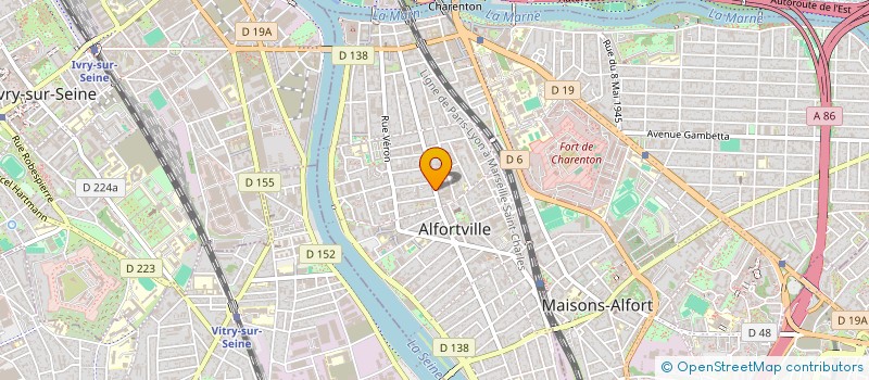 localisation de l'entreprise ALEX RENOVATION à ALFORTVILLE