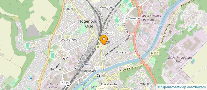 localisation de l'entreprise ALEX RIBOT  NOGENT-SUR-OISE