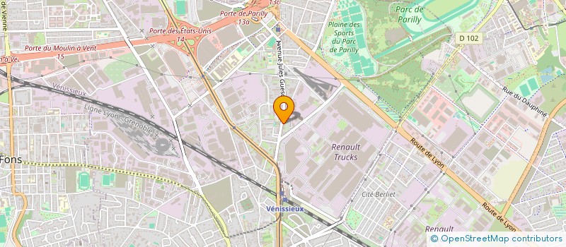 localisation de l'entreprise ALEX TAXI SERVICES  VENISSIEUX