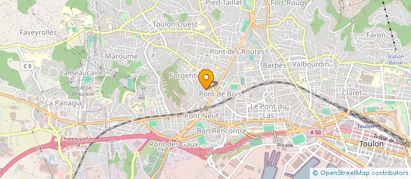 localisation de l'entreprise ALEX TONY  TOULON