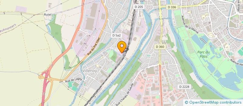 localisation de l'entreprise ALEX-TP  VILLENOY