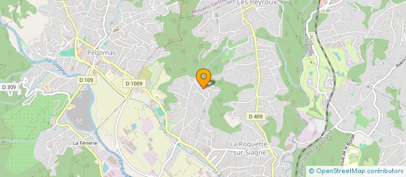 localisation de l'entreprise ALEX44 à LA ROQUETTE-SUR-SIAGNE