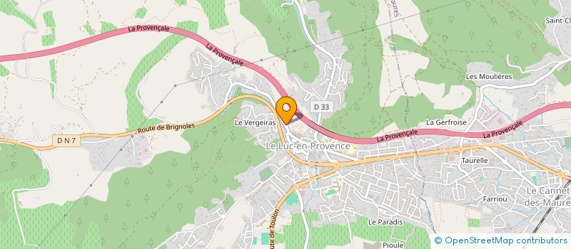 localisation de l'entreprise ALEXA DECORATION  LE LUC