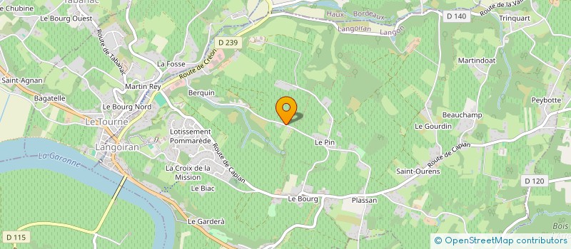 localisation de l'entreprise ALEXA LAURENT IMMOBILIER  LANGOIRAN