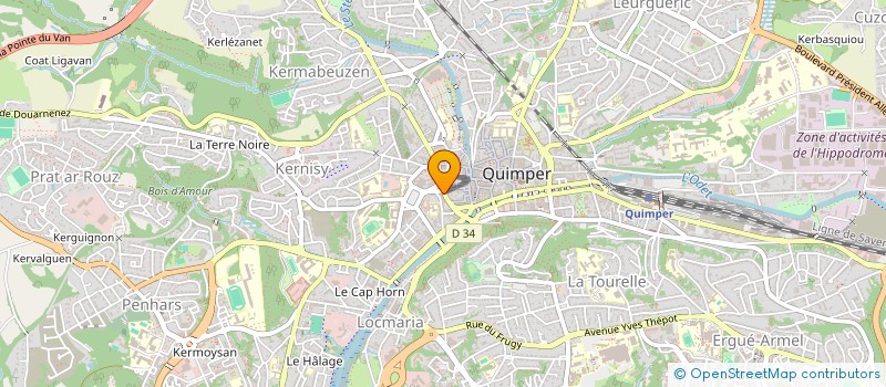 localisation de l'entreprise ALEXA QUIMPER à QUIMPER