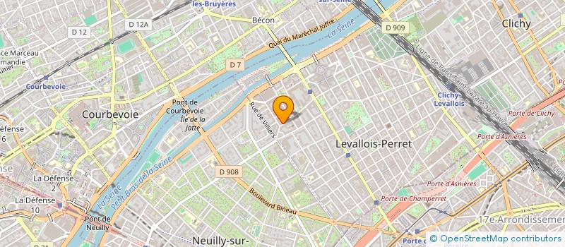 localisation de l'entreprise ALEXAM à LEVALLOIS-PERRET