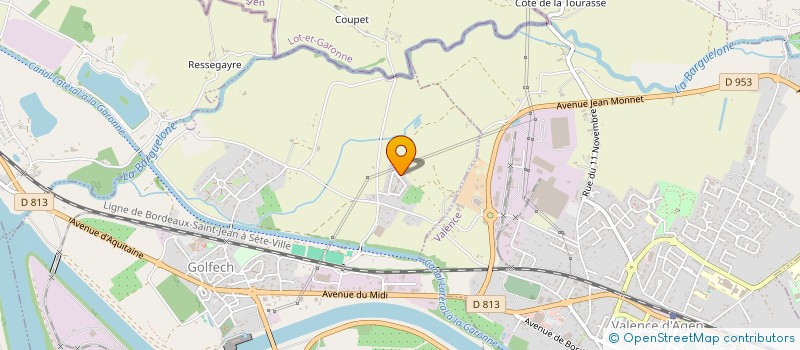 localisation de l'entreprise ALEXAMBER  GOLFECH