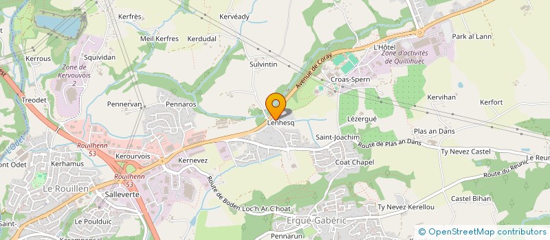 localisation de l'entreprise ALEXANA 29  ERGUE-GABERIC