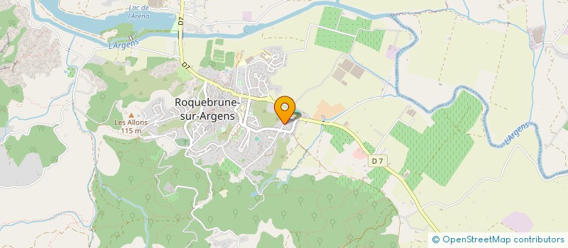 localisation de l'entreprise ALEXANA à ROQUEBRUNE-SUR-ARGENS