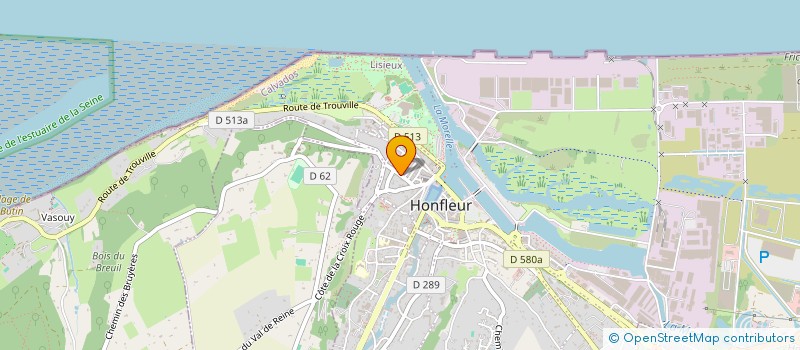 localisation de l'entreprise ALEXANDRA à HONFLEUR