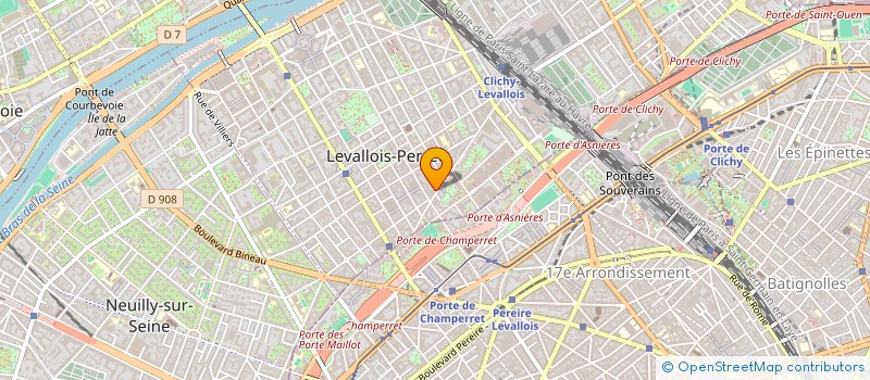 localisation de l'entreprise ALEXANDRA à LEVALLOIS-PERRET