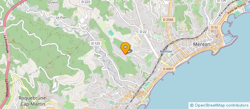 localisation de l'entreprise ALEXANDRA DIFFUSION  MENTON