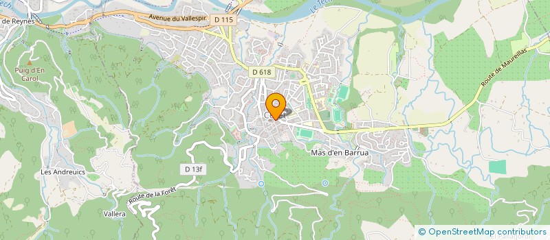 localisation de l'entreprise ALEXANDRA SARL à CERET