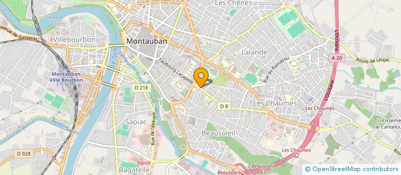 localisation de l'entreprise ALEXANDRE  MONTAUBAN