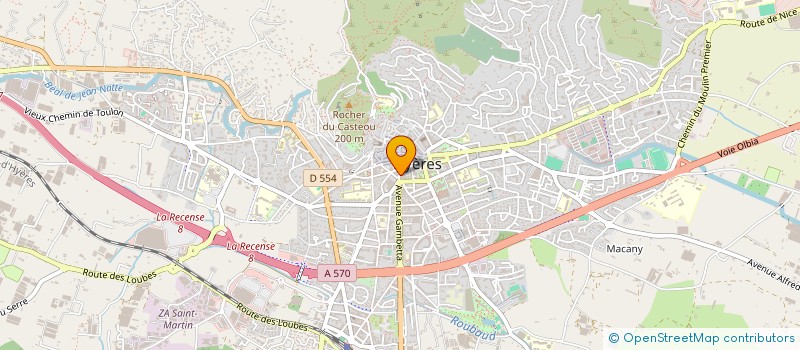 localisation de l'entreprise ALEXANDRE à HYERES