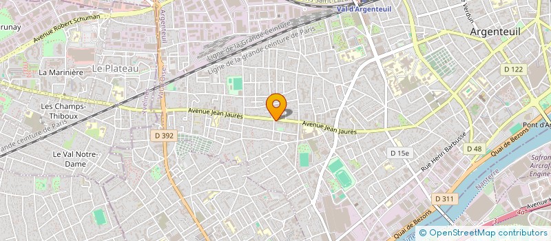 localisation de l'entreprise ALEXANDRE  ARGENTEUIL