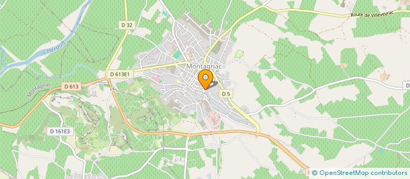 localisation de l'entreprise ALEXANDRE  MONTAGNAC