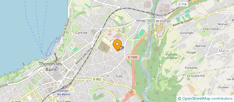 localisation de l'entreprise ALEXANDRE à THONON-LES-BAINS