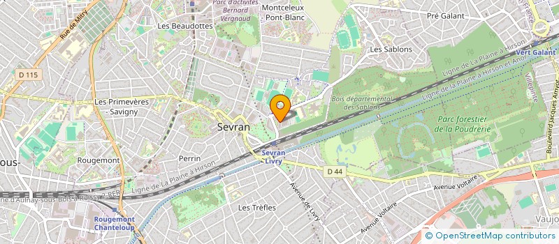 localisation de l'entreprise ALEXANDRE AUGUSTE SERVAL à SEVRAN