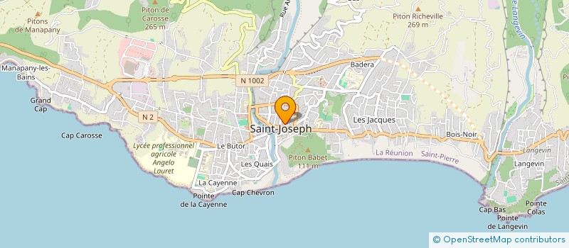 localisation de l'entreprise ALEXANDRE BAZAR à SAINT-JOSEPH