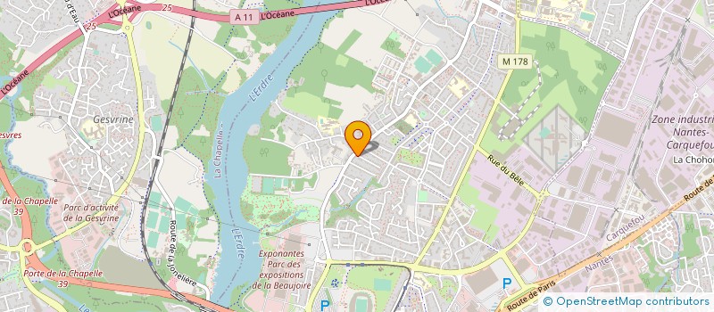 localisation de l'entreprise ALEXANDRE BROUARD CONDUITE à NANTES